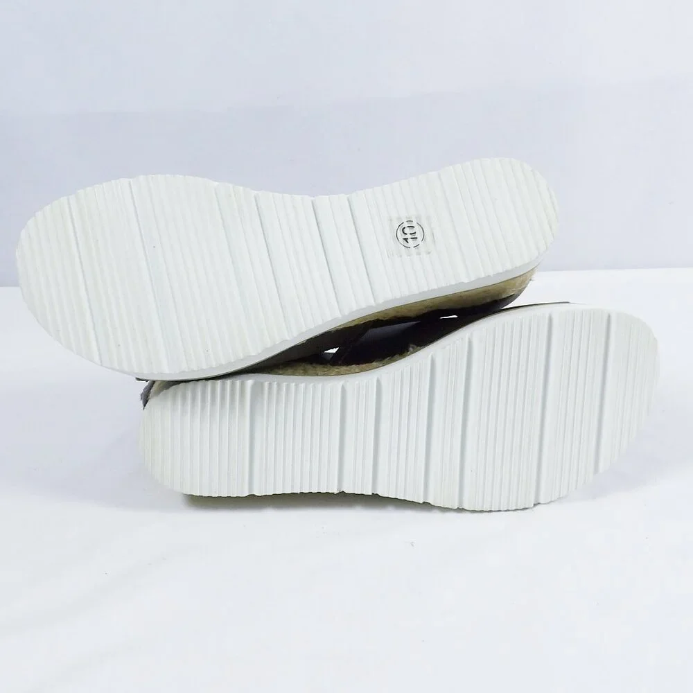 Corkys SUGAR CITY Espadrille Low Wedge Sandals Dark Brown NIB Open Toe Size 10 - Picture 11 of 15